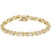 14K Yellow 2 3/8 CTW Natural Diamond Line 7 1/4″ Bracelet