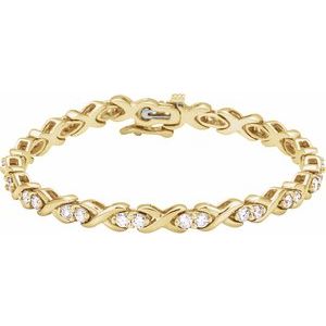 2 3/8 Ctw Natural Diamond Bracelet