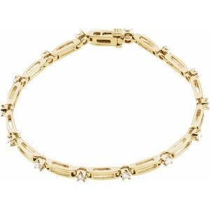 3/8 Ctw Natural Diamond Bracelet