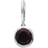 Sterling Silver Imitation Mozambique Garnet Hook Charm/Pendant