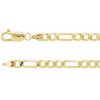 14K Yellow 4 mm Figaro 8″ Chain