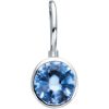 Sterling Silver Imitation Aquamarine Hook Charm/Pendant