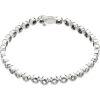 18K White 2.5 mm Round Bezel-Set 7″ Line Bracelet Mounting