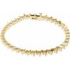 14K Yellow 1 1/2 CTW Natural Diamond Line 7 1/4″ Bracelet