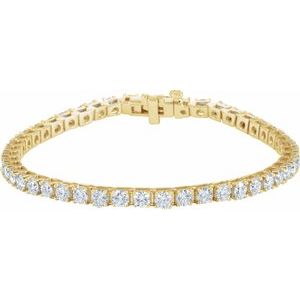 7 Ctw Natural Diamond Line Bracelet