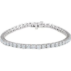 7 Ctw Natural Diamond Line Bracelet