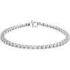 Platinum 4 1/2 CTW Natural Diamond Line 7 1/4″ Bracelet