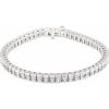 18K White 9 1/3 CTW Natural Diamond Line 7 1/4″ Bracelet