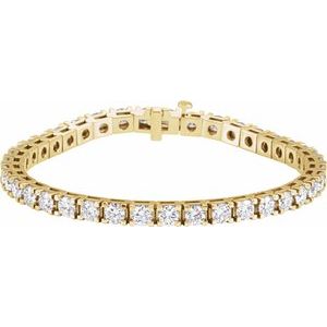 9 1/6 Ctw Natural Diamond Line Bracelet