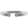 Sterling Silver Mesh Cuff 7 1/2″ Bracelet