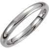 Titanium 3 mm Domed Polished Band Size 9.5