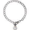 Sterling Silver Cultured White Freshwater Pearl 8 1/2″ Bracelet