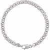 14K White 4.7 mm Cable 7″ Chain