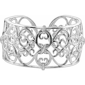 1/3 Ctw Natural Diamond Cuff Bracelet