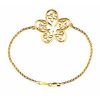 14K Yellow Flower & Butterfly 7 1/2″ Bracelet