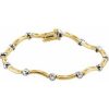 14K Yellow/White 1/2 CTW Natural Diamond Line 7″ Bracelet