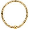 14K Yellow Gold-Plated Sterling Silver 4.3 mm Woven Stretch 7″ Bracelet