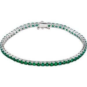 Lab-Grown Emerald Bracelet