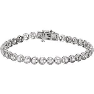 1/2 Ctw Natural Diamond Tennis Bracelet