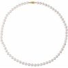 Cultured White Akoya Pearl Necklace