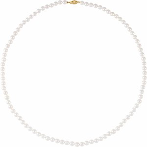 Cultured White Akoya Pearl Necklace