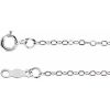 14K White 1.3 mm Flat Cable 16″ Chain