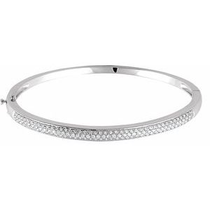 1 Ctw Natural Diamond Pave Bracelet