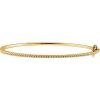 14K Yellow 1/2 CTW Natural Diamond Pavé’ 7″ Bracelet