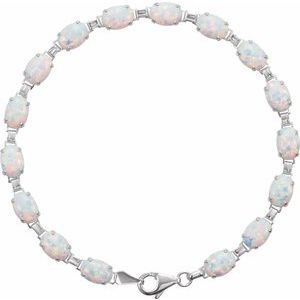 Lab-Grown Opal Bracelet