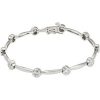 1 Ctw Natural Diamond Line Bracelet