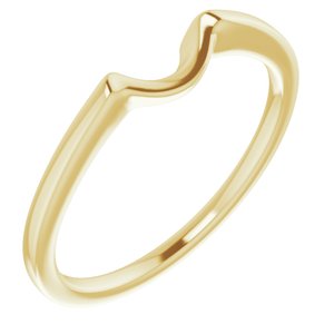 14K Yellow Band for 5.8 mm Engagement Ring