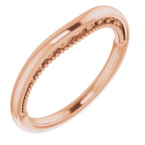 14K Rose Matching Band