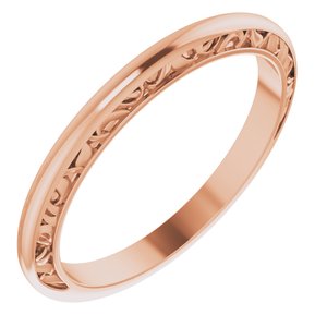 14K Rose Matching Band