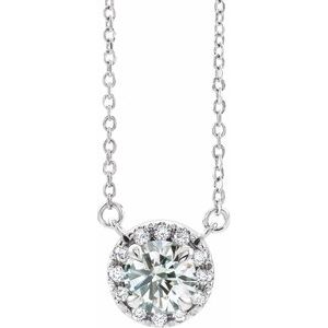 7/8 Ctw Lab-Grown Diamond French-Set Necklace