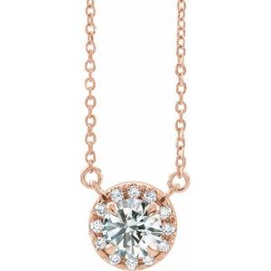 7/8 Ctw Lab-Grown Diamond French-Set Necklace