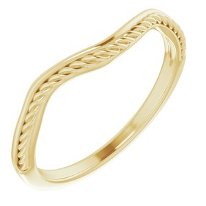 14K Yellow Matching Rope Band