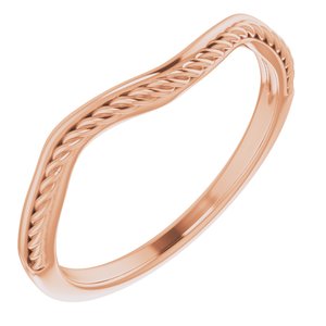 14K Rose Matching Rope Band