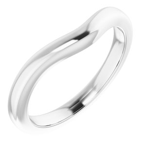 Platinum Matching Band for Oval Engagement Ring