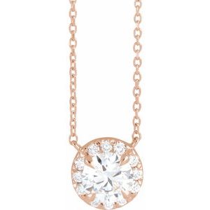 1 Ctw Lab-Grown Diamond French-Set Necklace