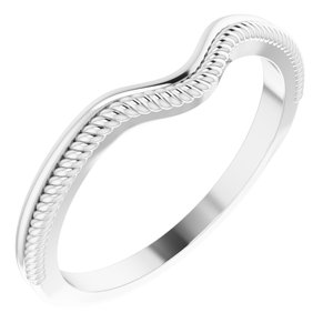 14K White Matching Band