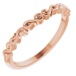 14K Rose Matching Band