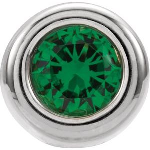 Imitation Emerald Birthstone Pendant